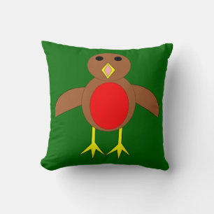 Christmas Robin Pillow Kissen