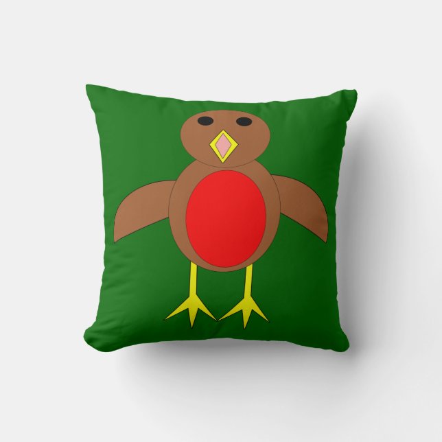 Christmas Robin Pillow Kissen (Vorderseite)