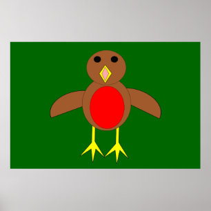 Christmas Robin Poster