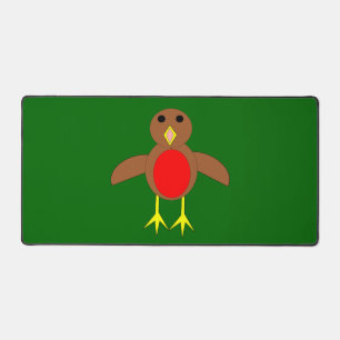 Christmas Robin Schreibtischunterlage
