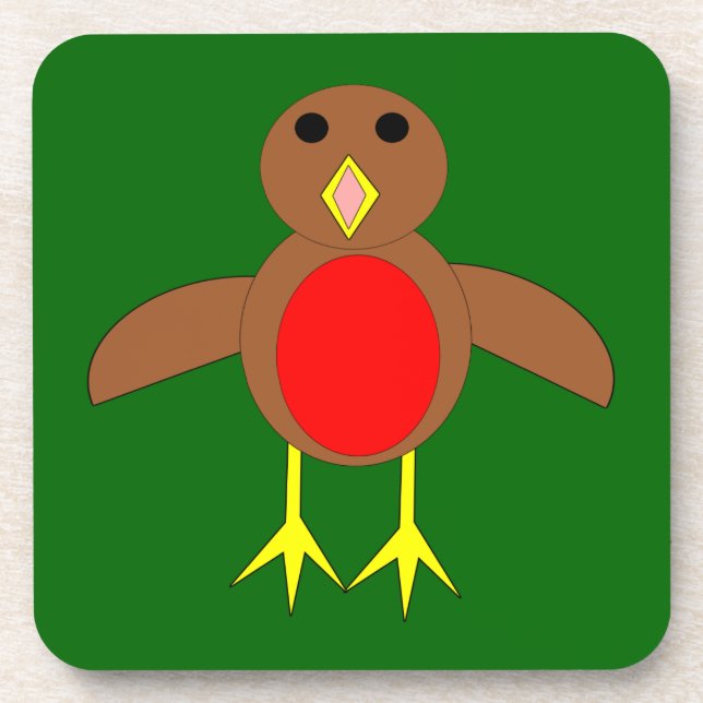 Christmas Robin Untersetzer (Vorderseite)