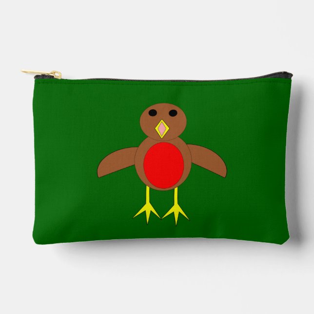 Christmas Robin Zubehörtasche (Vorderseite)