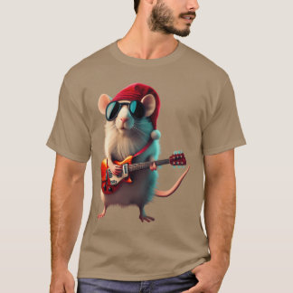 Christmas Rocker Mouse Weihnachtsserie T-Shirt