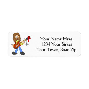 Christmas Rocker Typ Address Labels