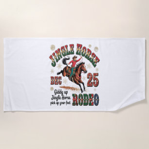 Christmas Rodeo Jingle Horse Strandtuch