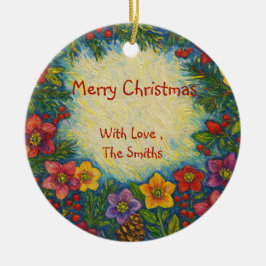 Christmas Rose Family Ornament