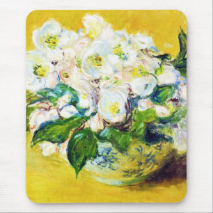 Christmas Roses Claude Monet flowers floral paint Mousepad