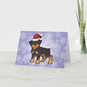 Christmas Rottweiler Feiertagskarte