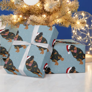 Christmas Rottweiler  Geschenkpapier