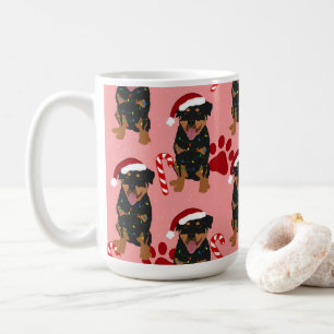 Christmas Rottweiler Kaffeetasse
