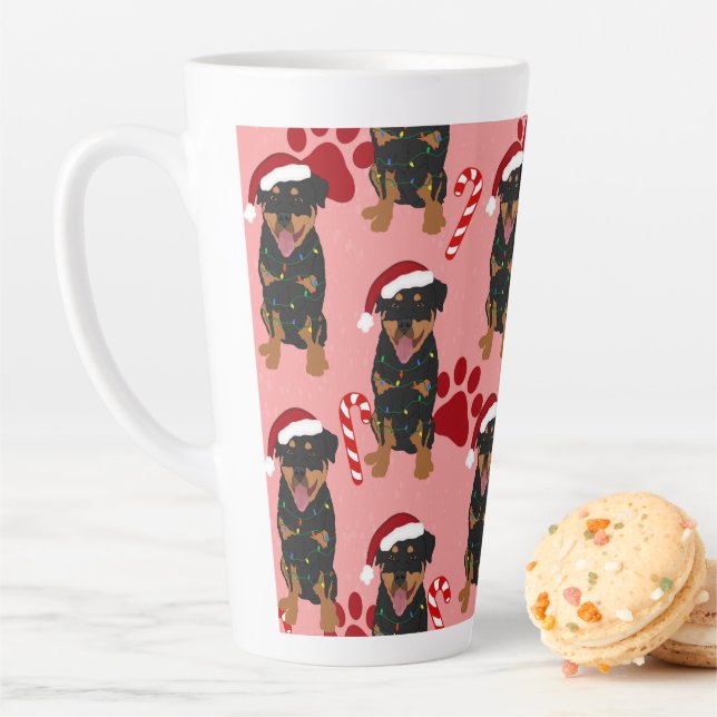 Christmas Rottweiler Milchtasse (Beispiel)