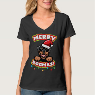 Christmas Rottweiler T-Shirt