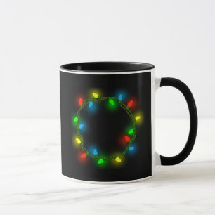 Christmas Round Lights Tasse