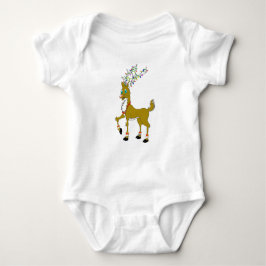 Christmas Ruddy Reindeer Baby Strampler