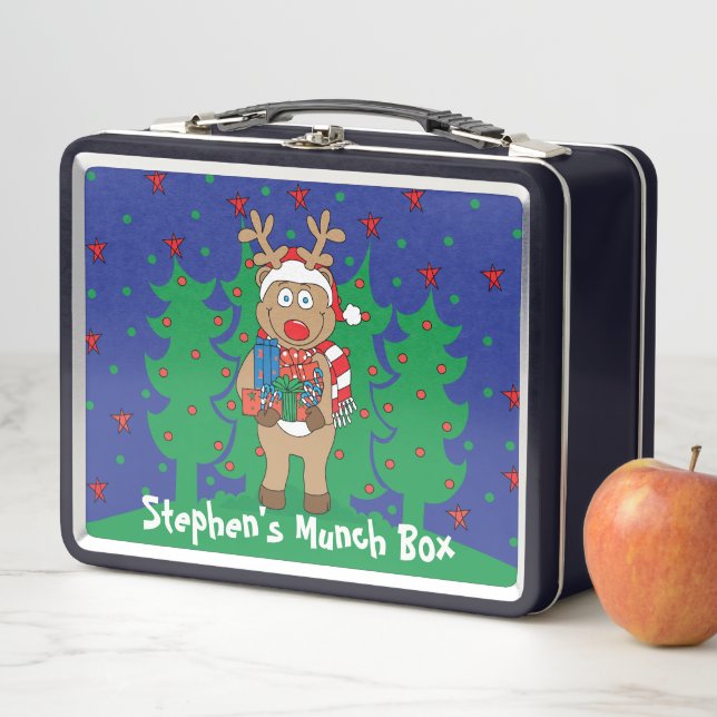 Christmas Rudolf Metall Brotdose (Beispiel)