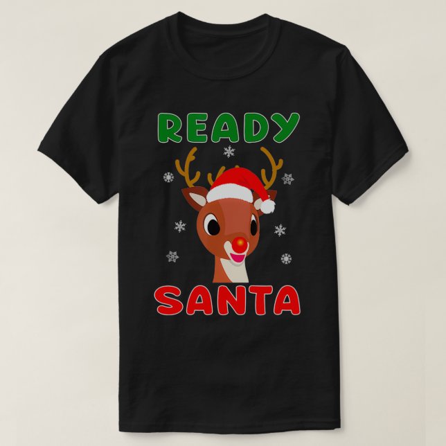 Christmas Rudolph Red Nose Reindeer Kids Gift  T-Shirt (Design vorne)