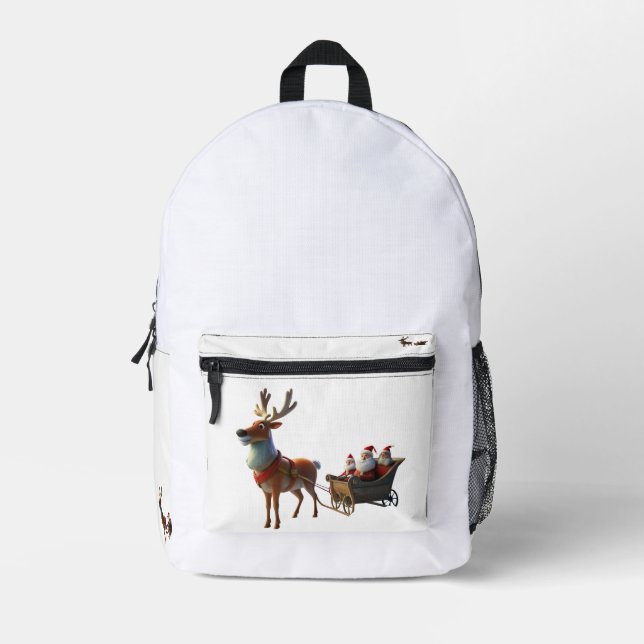 Christmas Rudolph Rucksack (Vorderseite)