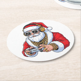 Christmas Runder Pappuntersetzer