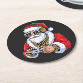 Christmas Runder Pappuntersetzer