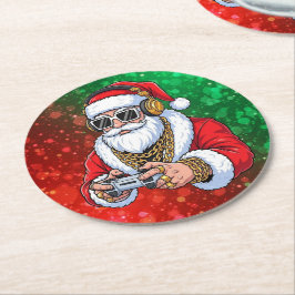 Christmas Runder Pappuntersetzer