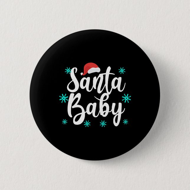 Christmas Santa Baby Button (Vorderseite)