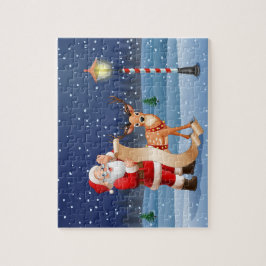 Christmas Santa Claus And Reindeer Holidays | Puzzle