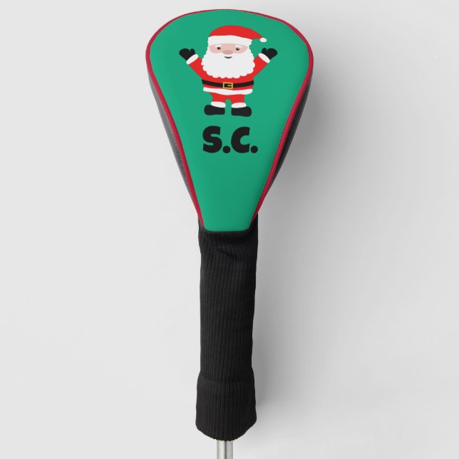 Christmas Santa Claus cartoon personalized Golf Headcover (Vorderseite)