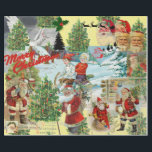 CHRISTMAS Santa Claus COLLAGE Geschenkpapier<br><div class="desc">CUSTOM CHRISTMAS Santa Claus COLLAGE DESIGNER ORIGINAL CHRISTMAS ART GIFT WRAP</div>