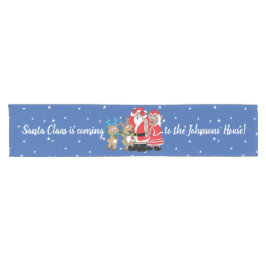 Christmas Santa Claus Darker Personalize 14 x 72 Kurzer Tischläufer