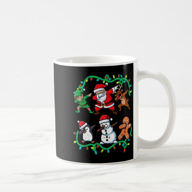 Christmas Santa Elf Reindeer Dab Xmas Dance Boys G Kaffeetasse (Rechts)