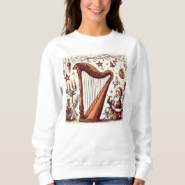 Christmas Santa Harp Sweatshirt