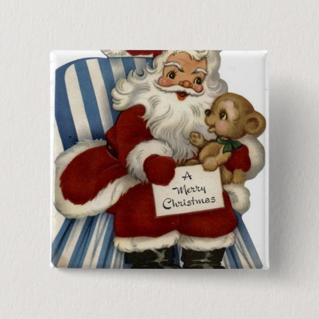 Christmas Santa Holiday Toy Peace Destiny Button (Vorderseite)