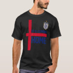 Christmas Santa It's Coming Ho Ho Home England Foo T-Shirt<br><div class="desc">Weihnachten Es kommt Ho Ho Zuhause England Fußball Premium</div>
