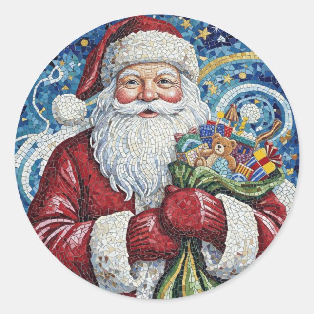 Christmas Santa Roll Stickers (Vorderseite)