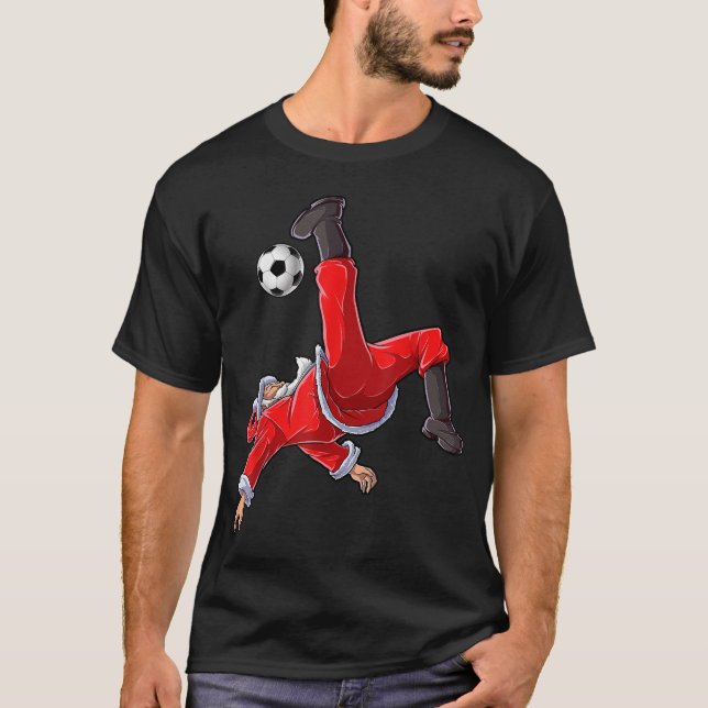 Christmas Santa Soccer T-Shirt (Vorderseite)