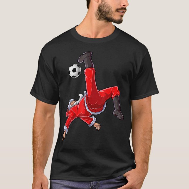 Christmas Santa Soccer T-Shirt (Vorderseite)