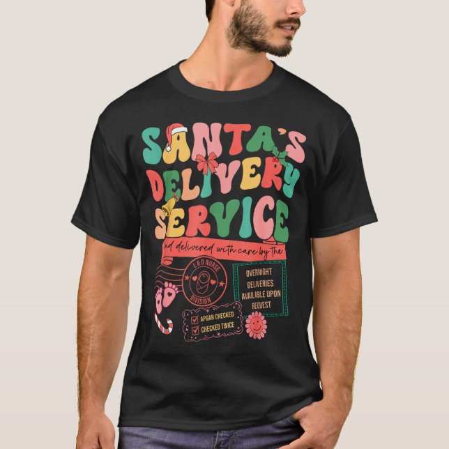 Christmas Santas Delivery Service L&amp;d Labor De T-Shirt (Vorderseite)