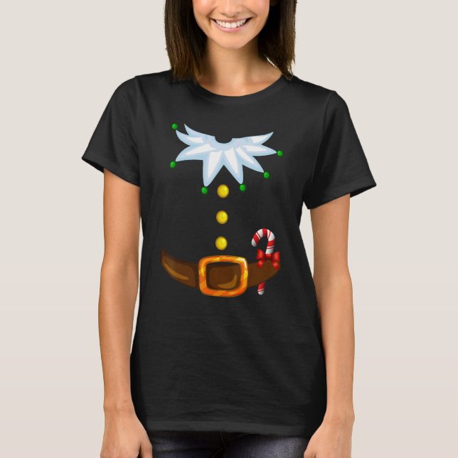 Christmas Santa's Elf Costume Family T-Shirt (Vorderseite)