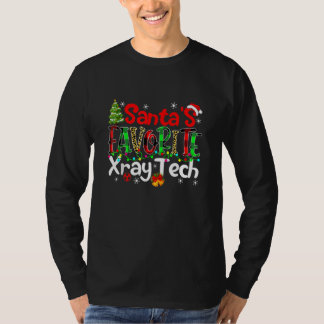 Christmas Santas Favorite Xray Tech Xmas Tree Ligh T-Shirt