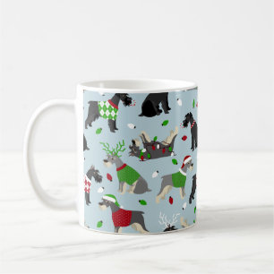 Christmas Schnauzer Kaffeetasse