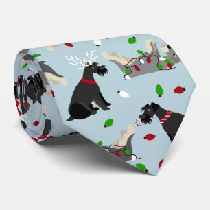 Christmas Schnauzer Krawatte