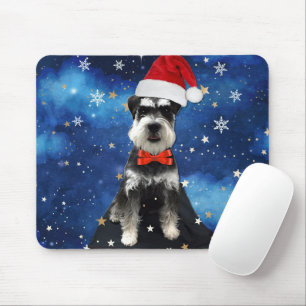 Christmas Schnauzer Mousepad