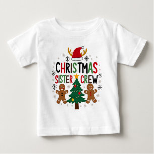 Christmas-Schwestern-Crew Festive Lebkuchenfreunde Baby T-shirt