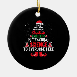 Christmas Science Teachers , Funny Teachers Keramik Ornament