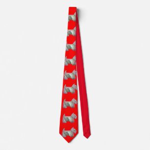 Christmas Scottie Terrier Krawatte