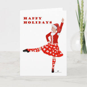 Christmas Scottish Highland Dancer Karte