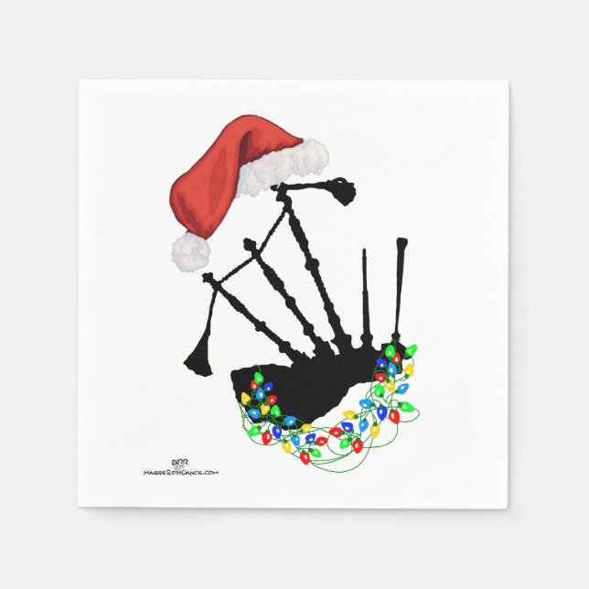 Christmas Scottish Highland Dancer Serviette (Vorderseite)