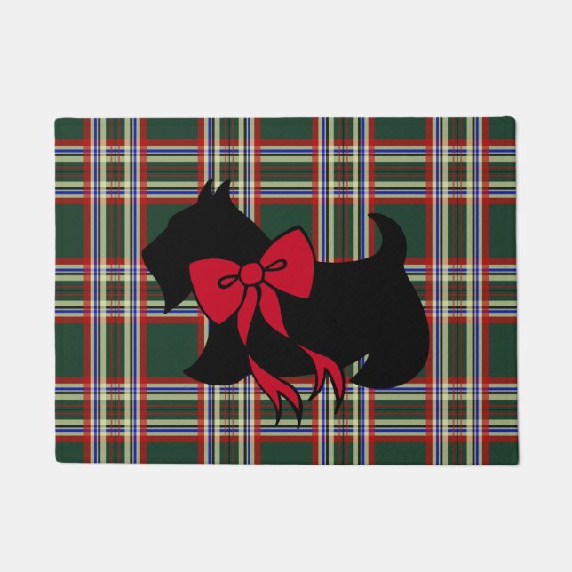 Christmas Scottish Terrier Doormat Fußmatte (Vorderseite)