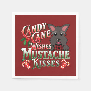 Christmas Scottish Terrier Scottie Dog Decoupage Serviette