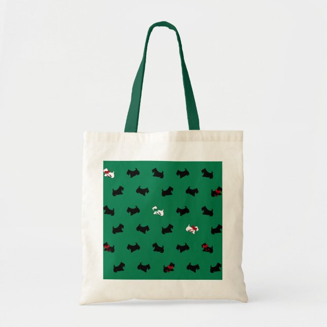 Christmas Scottish Terriers Tote Bag Tragetasche (Vorne)